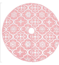 Luxus-Weihnachtsbaumdecke mit Socke Rosa 150 cm Stoff