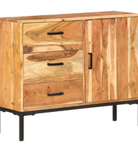 Sideboard 88x30x73 cm Akazie Massivholz