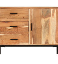 Sideboard 88x30x73 cm Akazie Massivholz