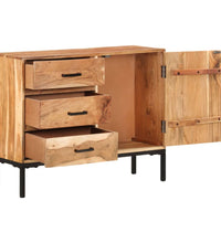 Sideboard 88x30x73 cm Akazie Massivholz