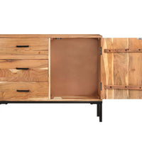 Sideboard 88x30x73 cm Akazie Massivholz