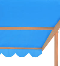 Sandkasten mit Verstellbarem Dach Tannenholz 115x115x115 cm