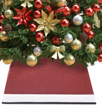 Weihnachtsbaumrock Rot und Weiß 48x48x25 cm