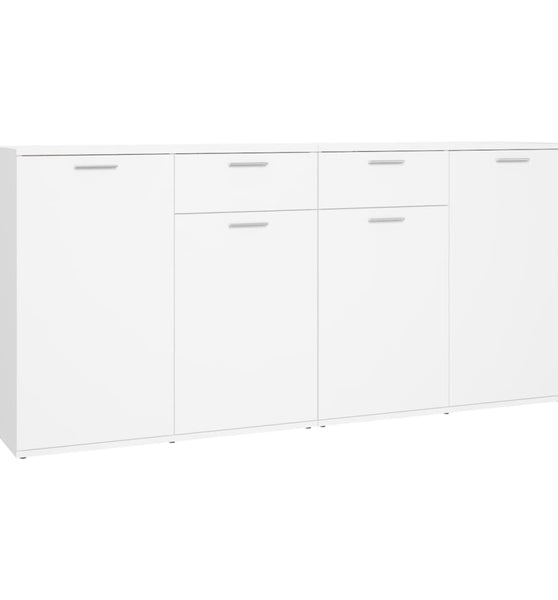 Sideboard Weiß 160x36x75 cm Holzwerkstoff