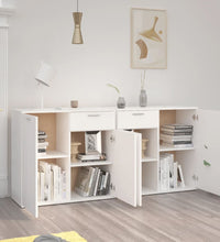 Sideboard Weiß 160x36x75 cm Holzwerkstoff