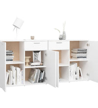 Sideboard Weiß 160x36x75 cm Holzwerkstoff
