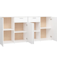Sideboard Weiß 160x36x75 cm Holzwerkstoff