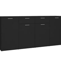 Sideboard Schwarz 160x36x75 cm Holzwerkstoff