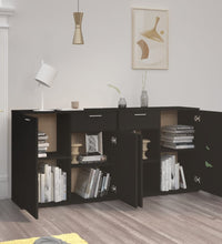 Sideboard Schwarz 160x36x75 cm Holzwerkstoff