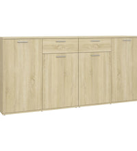 Sideboard Sonoma-Eiche 160x36x75 cm Holzwerkstoff