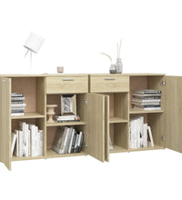 Sideboard Sonoma-Eiche 160x36x75 cm Holzwerkstoff