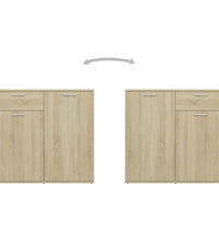 Sideboard Sonoma-Eiche 160x36x75 cm Holzwerkstoff