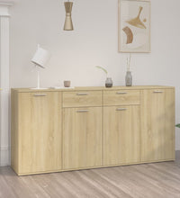 Sideboard Sonoma-Eiche 160x36x75 cm Holzwerkstoff