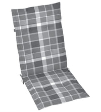 Verstellbare Gartenstühle mit Auflagen 8 Stk. Grau Akazienholz