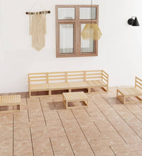 7-tlg. Garten-Lounge-Set Massivholz Kiefer