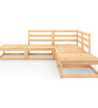 5-tlg. Garten-Lounge-Set Massivholz Kiefer