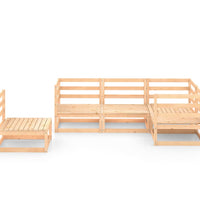 5-tlg. Garten-Lounge-Set Massivholz Kiefer