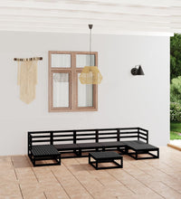 8-tlg. Garten-Lounge-Set Massivholz Kiefer