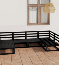 6-tlg. Garten-Lounge-Set Massivholz Kiefer