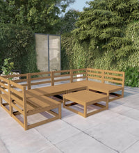 7-tlg. Garten-Lounge-Set Massivholz Kiefer