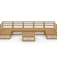 8-tlg. Garten-Lounge-Set Massivholz Kiefer