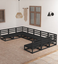 9-tlg. Garten-Lounge-Set Massivholz Kiefer