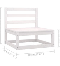 6-tlg. Garten-Lounge-Set Massivholz Kiefer