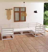 6-tlg. Garten-Lounge-Set Massivholz Kiefer