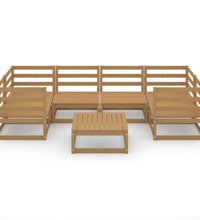 7-tlg. Garten-Lounge-Set Massivholz Kiefer