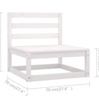 7-tlg. Garten-Lounge-Set mit Kissen Kiefer Massivholz