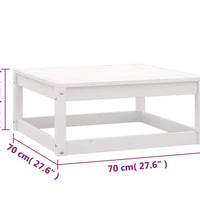 6-tlg. Garten-Lounge-Set mit Kissen Kiefer Massivholz