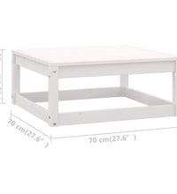 7-tlg. Garten-Lounge-Set mit Kissen Massivholz Kiefer