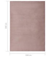 Teppich Kunstkaninchenfell 200x300 cm Altrosa