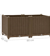 Hochbeet 80x40x38 cm Polypropylen