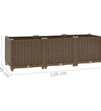 Hochbeet 120x40x38 cm Polypropylen
