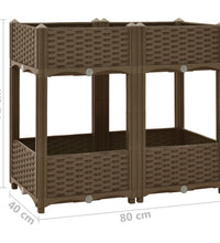 Hochbeet 80x40x71 cm Polypropylen