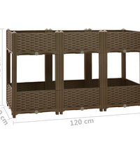 Hochbeet 120x40x71 cm Polypropylen