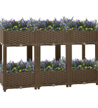 Hochbeet 120x40x71 cm Polypropylen