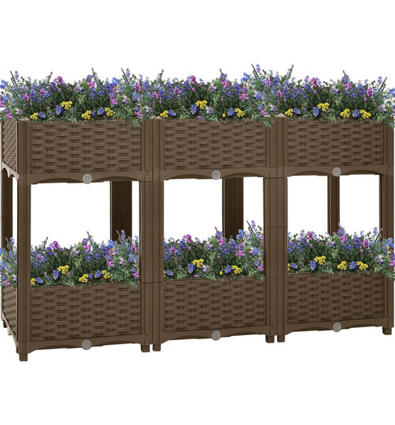 Hochbeet 120x40x71 cm Polypropylen