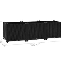 Hochbeet 120x40x38 cm Polypropylen