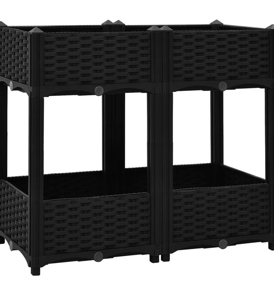 Hochbeet 80x40x71 cm Polypropylen
