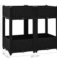Hochbeet 80x40x71 cm Polypropylen