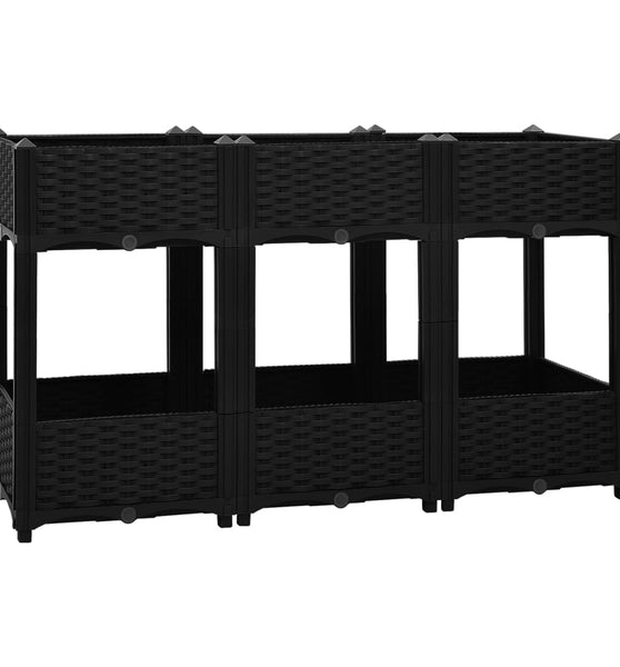Hochbeet 120x40x71 cm Polypropylen