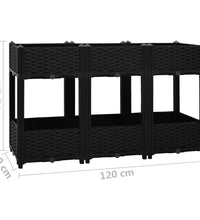 Hochbeet 120x40x71 cm Polypropylen