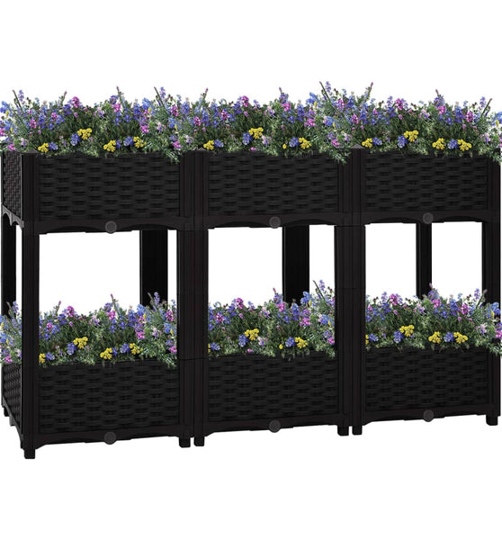 Hochbeet 120x40x71 cm Polypropylen