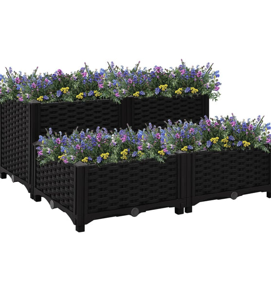 Hochbeet 80x80x38 cm Polypropylen