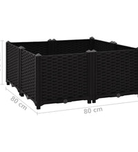 Hochbeet 80x80x38 cm Polypropylen