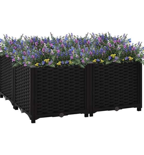 Hochbeet 80x80x38 cm Polypropylen