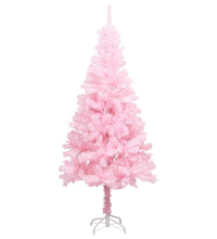 Künstlicher Weihnachtsbaum mit Beleuchtung & Kugeln Rosa 150cm