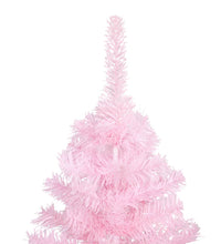 Künstlicher Weihnachtsbaum mit Beleuchtung & Kugeln Rosa 150cm
